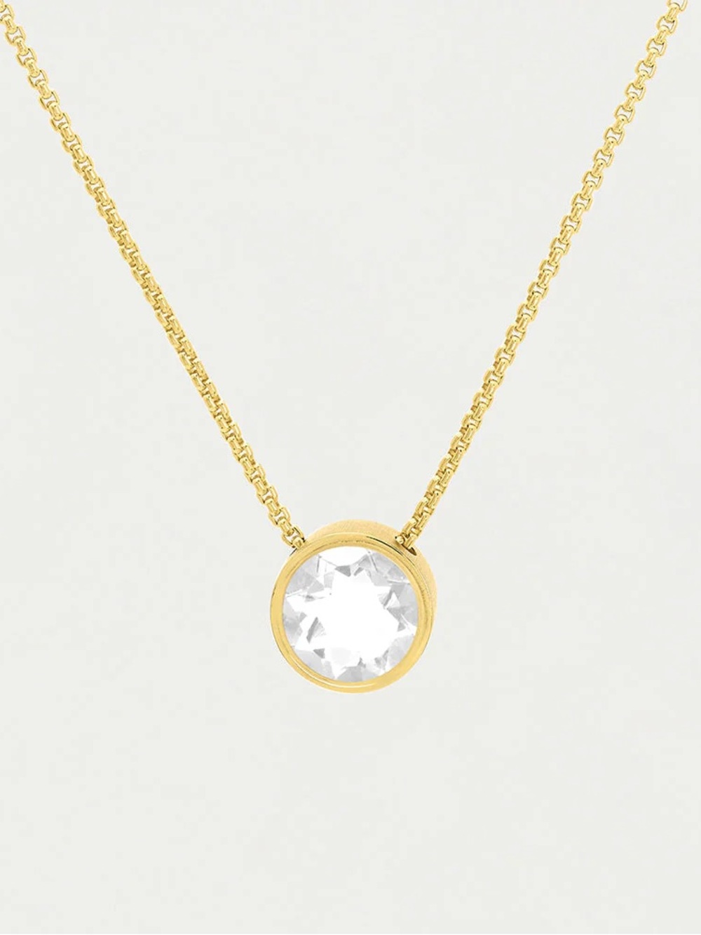 Dean Davidson Signature Midi Knockout Pendant gold Crystal Quartz necklace NEW